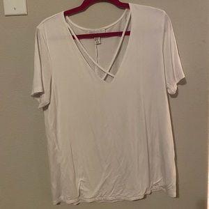 Brand new white vneck-0x